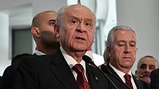 MHP lideri Devlet Bahçeli, Ankara'daki parti genel merkezinde basına konuşuyor / 24 Haziran 2018 Pazar